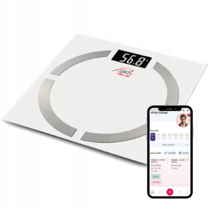 Waga analityczna HW-FIT002 z Bluetooth (biała) do akceptu