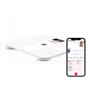 Waga analityczna HW-FIT003 (biała) z Bluetooth do akceptu