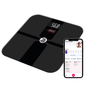 Waga analityczna HW-FIT003 z Bluetooth (czarna) do akceptu