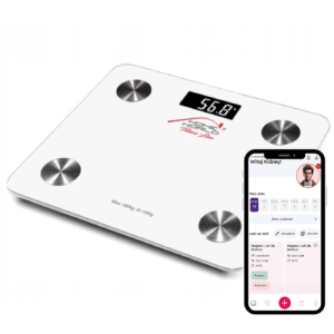 Waga analityczna Bluetooth HW-FIT001 – biała