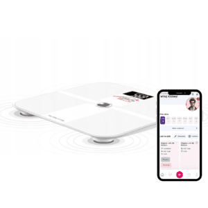 Waga analityczna Bluetooth HW-FIT003 – biała